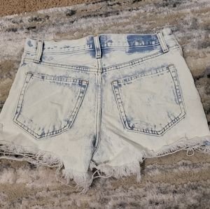 Abercrombie & Fitch Blue and White Jean Shorts
